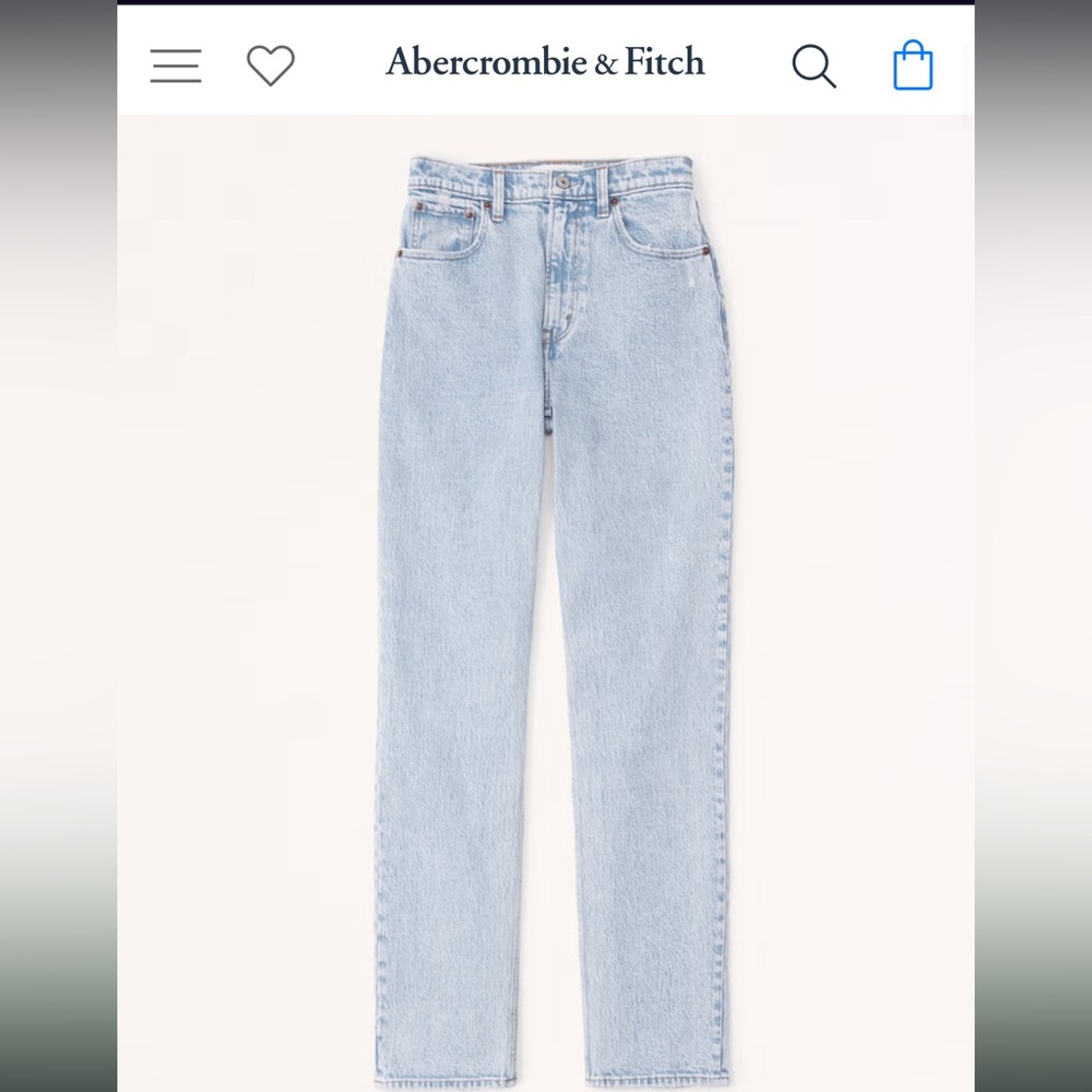 Abercrombie The 90s straight Ultra
High Rise.